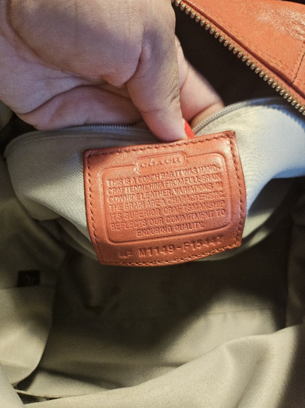 Coach Y2K Ashley Leather Satchel in a coral - Picture 3 of 11